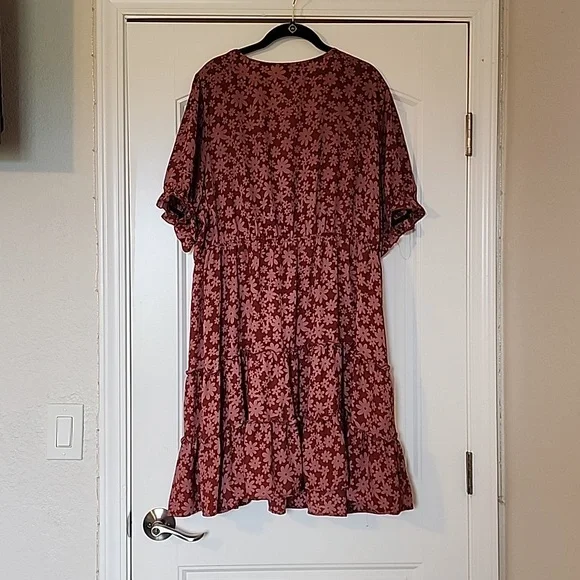 Inspired Hearts Floral Dress 3X - Picture 6 of 7